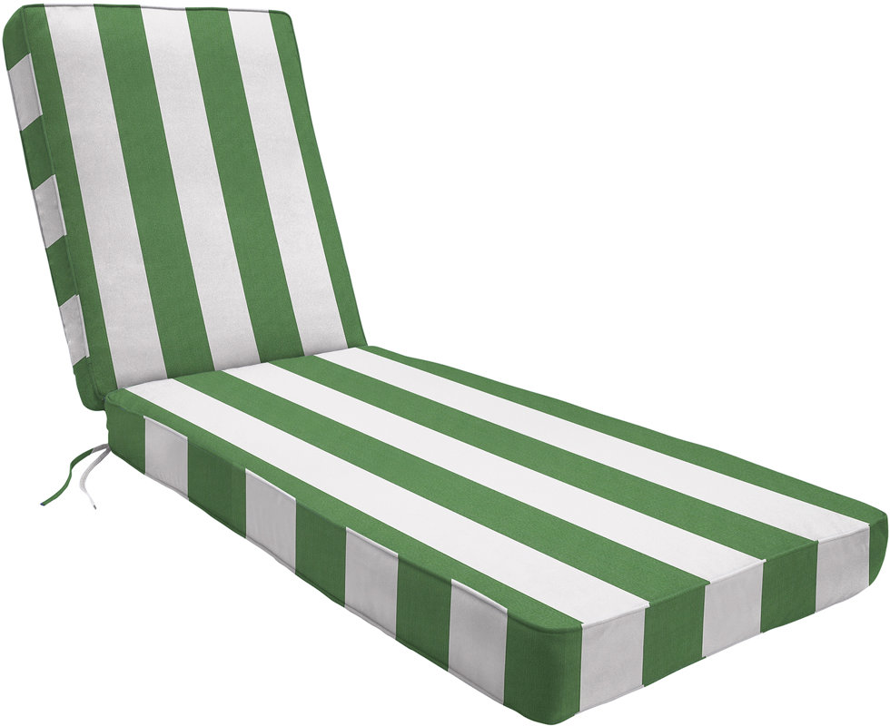 Wayfair Custom Outdoor Cushions DoublePiped Outdoor Sunbrella Chaise